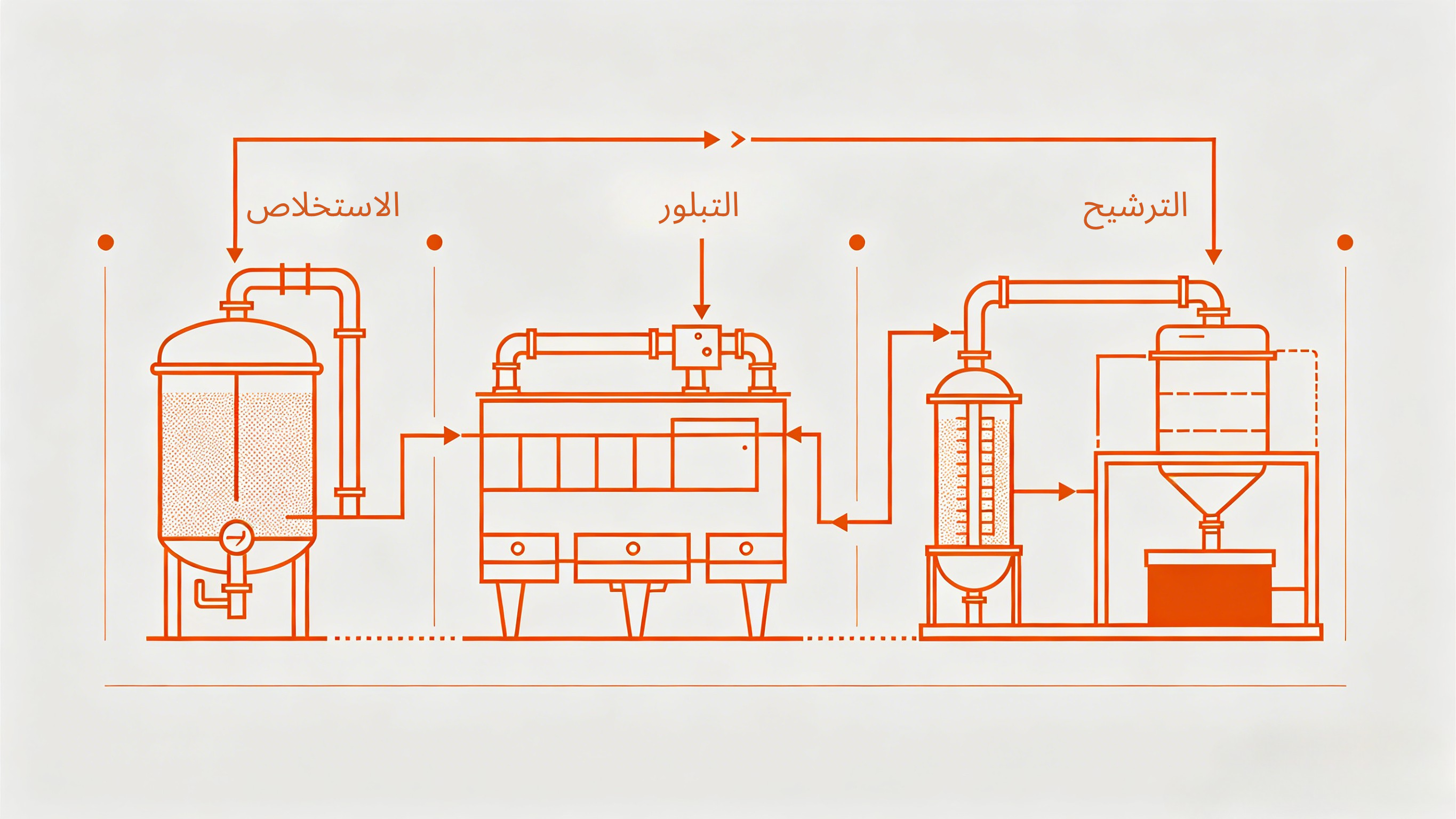الاستخلاب والتبلور والترشيح