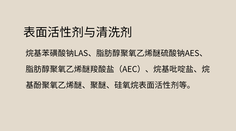 表面活性剂与清洗剂